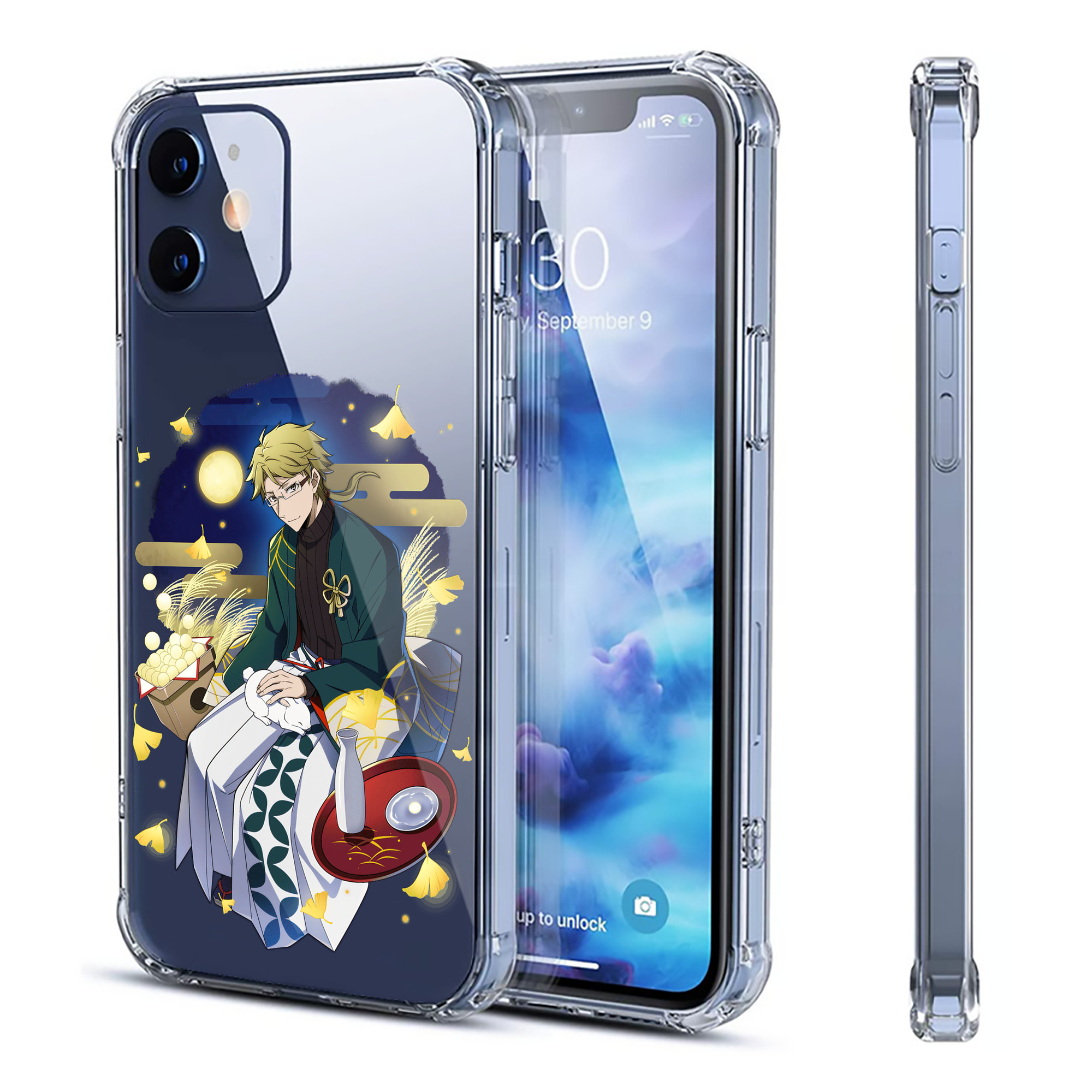 （画像用） 文豪ストレイドッグス Bungo Stray Dogs 【iPhone 12シリーズ対応】透明スマホケース（クリアソフトケース）